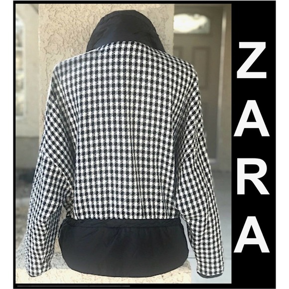Zara HoundstoothTweed Jacket MSRP $89 - Picture 5 of 9